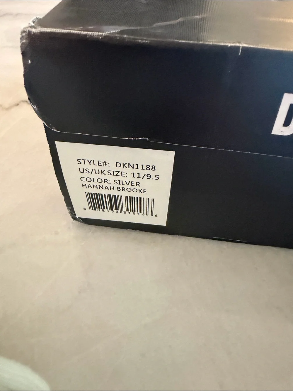 DKNY Little Girls Hannah Brooke metallic high-top sneakers